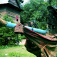 Illustration for article titled Cambodian scarecrows keep out malicious spirits using ghost bazookas